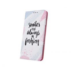 Kryty na mobil | Knižkové puzdro Trendy case Smiles are always in fashion – Huawei Y7 2019 | Kryty na mobil