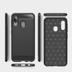 Zadný kryt Carbon čierny – Samsung Galaxy A20e | Kryty na mobil Kryty na mobil | Zadný kryt Carbon čierny – Samsung Galaxy A20e | Kryty na mobil