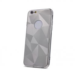 Kryty na mobil | Silikónový kryt Geometric lesklý strieborný – Samsung Galaxy A70 | Kryty na mobil