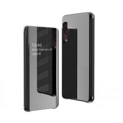 Kryty na mobil | Priehľadný kryt Flip View Case čierny – Samsung Galaxy A50 / A30s | Kryty na mobil