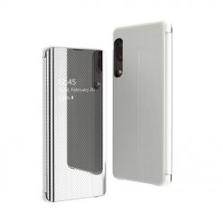 Kryty na mobil | Priehľadný kryt Flip View Case strieborný – Samsung Galaxy A50 / A30s | Kryty na mobil