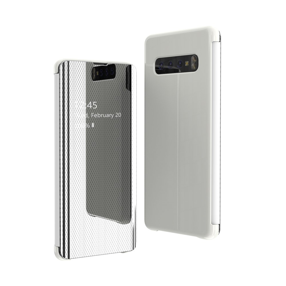 Priehľadný kryt Flip View Case strieborný – Samsung Galaxy S10e | Kryty na mobil Kryty na mobil | Priehľadný kryt Flip View Case strieborný – Samsung Galaxy S10e | Kryty na mobil