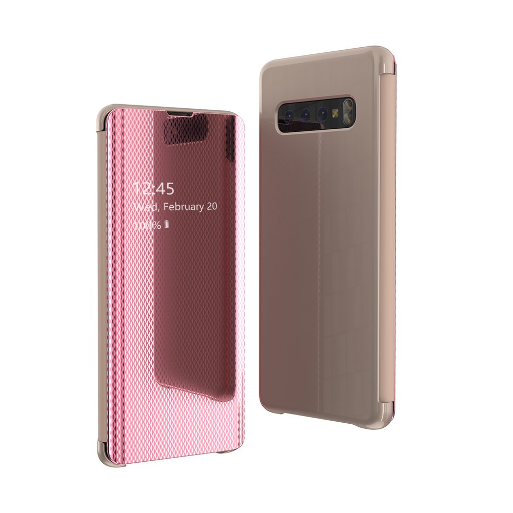 Priehľadný kryt Flip View Case ružový – Samsung Galaxy S10e | Kryty na mobil Kryty na mobil | Priehľadný kryt Flip View Case ružový – Samsung Galaxy S10e | Kryty na mobil