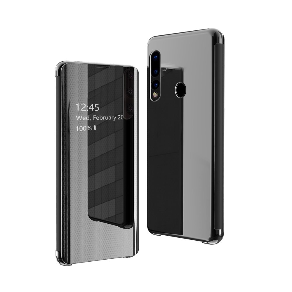 Priehľadný kryt Flip View Case čierny – Huawei P30 Lite | Kryty na mobil Kryty na mobil | Priehľadný kryt Flip View Case čierny – Huawei P30 Lite | Kryty na mobil