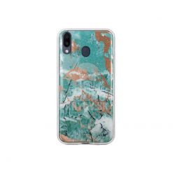 Zadný kryt s potlačou Marble zelený – Samsung Galaxy M20