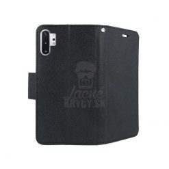 Kryty na mobil | Peňaženkové puzdro Fancy Book čierne – Samsung Galaxy Note 10 Plus (10+) | Kryty na mobil