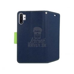Kryty na mobil | Peňaženkové puzdro Fancy Book modro-limetkové – Samsung Galaxy Note 10 Plus (10+) | Kryty na mobil