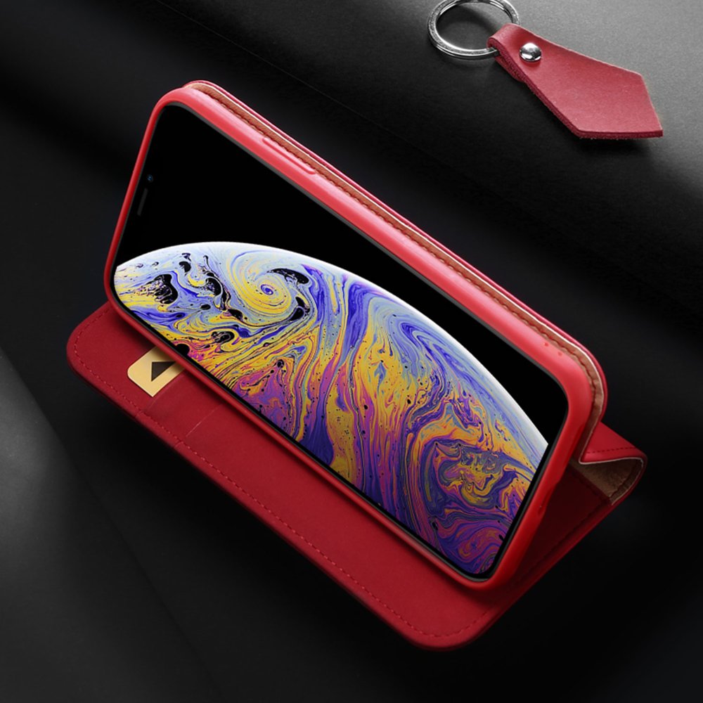 Kožené peňaženkové puzdro Dux Ducis Wish červené – iPhone 11 | Kryty na mobil Kryty na mobil | Kožené peňaženkové puzdro Dux Ducis Wish červené – iPhone 11 | Kryty na mobil