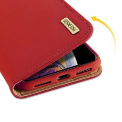 Kožené peňaženkové puzdro Dux Ducis Wish červené – iPhone 11 | Kryty na mobil Kryty na mobil | Kožené peňaženkové puzdro Dux Ducis Wish červené – iPhone 11 | Kryty na mobil