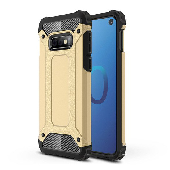 Odolný kryt Hybrid Armor zlatý – Samsung Galaxy S10e | Kryty na mobil Kryty na mobil | Odolný kryt Hybrid Armor zlatý – Samsung Galaxy S10e | Kryty na mobil