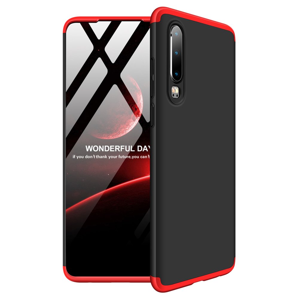 Puzdro 360 Protection červeno-čierne – Huawei P30 | Kryty na mobil Kryty na mobil | Puzdro 360 Protection červeno-čierne – Huawei P30 | Kryty na mobil