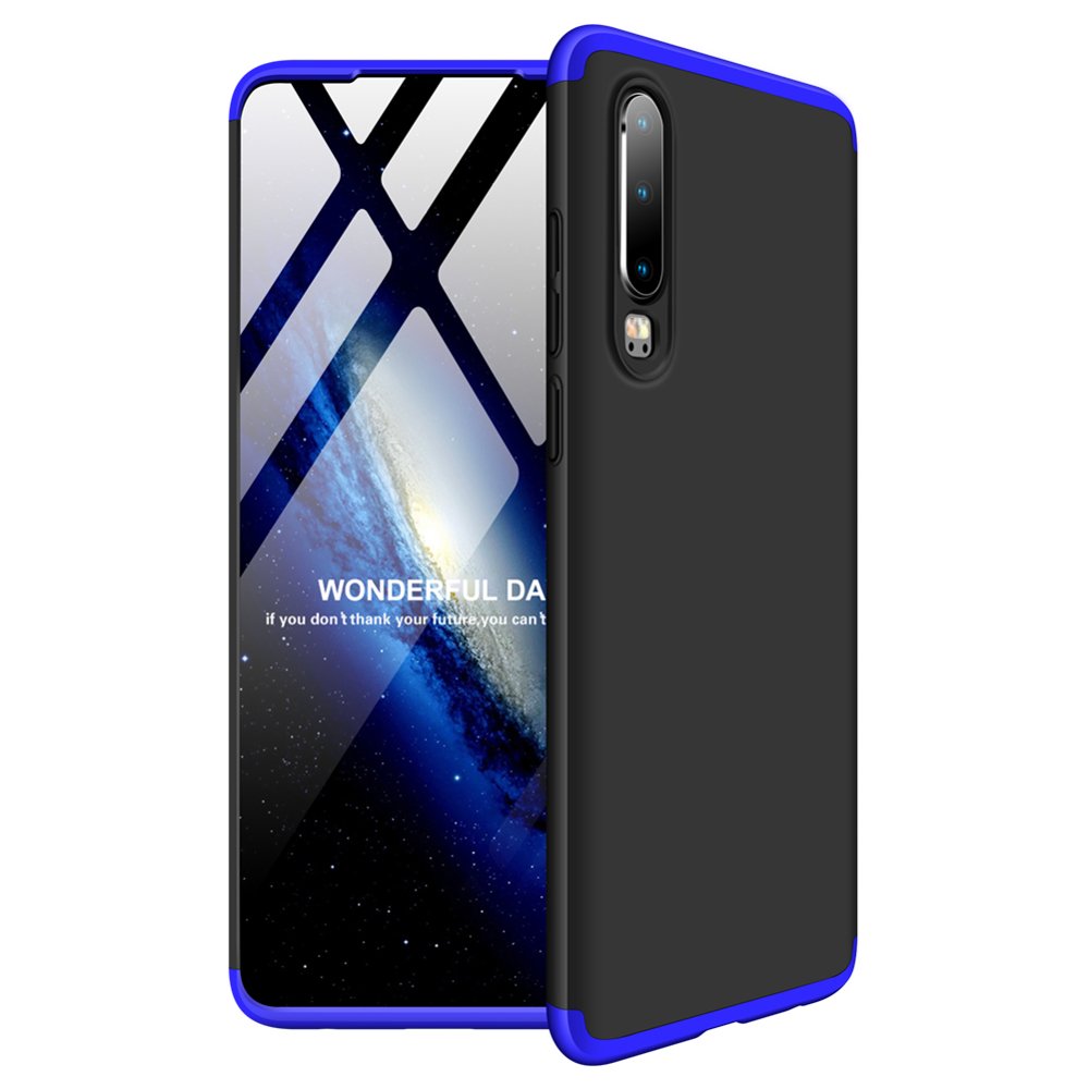 Puzdro 360 Protection modro-čierne – Huawei P30 | Kryty na mobil Kryty na mobil | Puzdro 360 Protection modro-čierne – Huawei P30 | Kryty na mobil