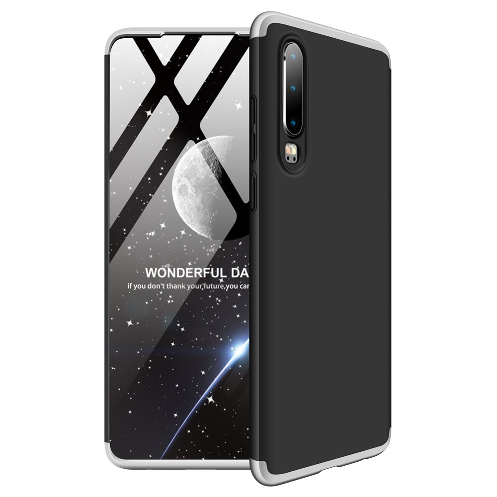 Puzdro 360 Protection čierno-strieborné – Huawei P30 | Kryty na mobil Kryty na mobil | Puzdro 360 Protection čierno-strieborné – Huawei P30 | Kryty na mobil