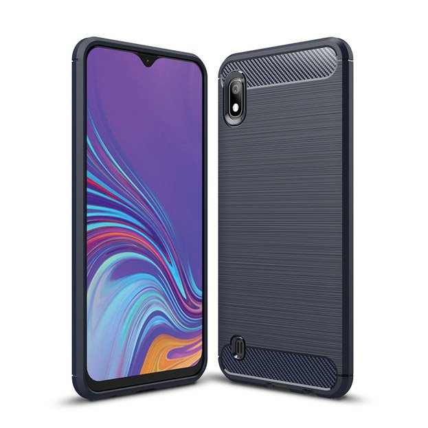 Zadný kryt Carbon modrý – Samsung Galaxy A10 | Kryty na mobil Kryty na mobil | Zadný kryt Carbon modrý – Samsung Galaxy A10 | Kryty na mobil