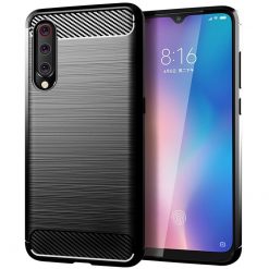 Kryty na mobil | Zadný kryt Carbon čierny – Xiaomi Mi A3 | Kryty na mobil