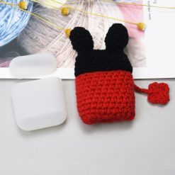 Kryty na mobil | Vlnené puzdro Wool cap Mouse – Apple AirPods | Kryty na mobil