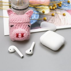 Vlnené puzdro Wool cap Piggy – Apple AirPods | Kryty na mobil Kryty na mobil | Vlnené puzdro Wool cap Piggy – Apple AirPods | Kryty na mobil