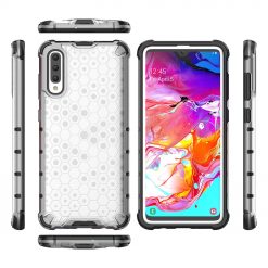 Kryty na mobil | Odolný kryt Honeycomb Armor transparentný – Samsung Galaxy A70 | Kryty na mobil