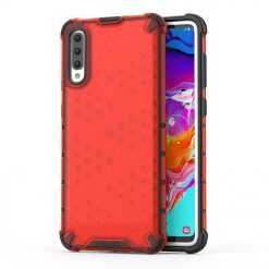 Kryty na mobil | Odolný kryt Honeycomb Armor červený – Samsung Galaxy A70 | Kryty na mobil