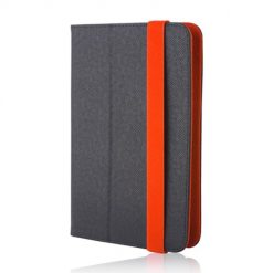 Kryty na mobil | Univerzálne knižkové puzdro Orbi čierno-oranžové pre tablet s 9 – 10 palcovým displejom | Kryty na mobil