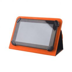 Kryty na mobil | Univerzálne knižkové puzdro Orbi čierno-oranžové pre tablet s 9 – 10 palcovým displejom | Kryty na mobil