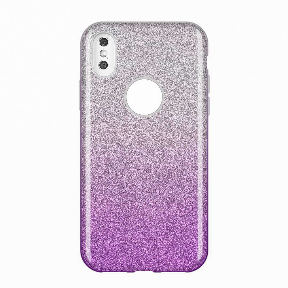 Ligotavý Kryt Forcell Shining transparentno-fialový – iPhone Xs Max | Kryty na mobil Kryty na mobil | Ligotavý Kryt Forcell Shining transparentno-fialový – iPhone Xs Max | Kryty na mobil