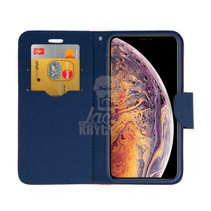 Peňaženkové puzdro Fancy Book červeno-modré – iPhone Xs Max | Kryty na mobil Kryty na mobil | Peňaženkové puzdro Fancy Book červeno-modré – iPhone Xs Max | Kryty na mobil