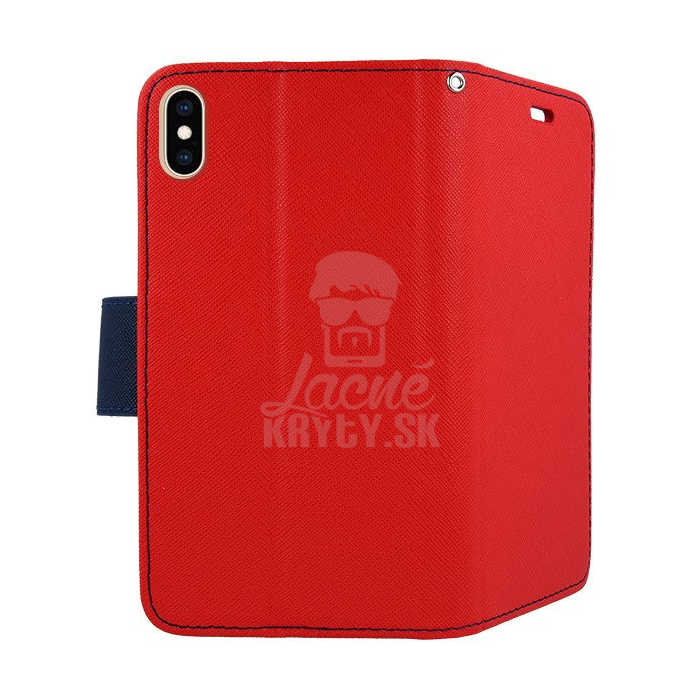 Peňaženkové puzdro Fancy Book červeno-modré – iPhone Xs Max | Kryty na mobil Kryty na mobil | Peňaženkové puzdro Fancy Book červeno-modré – iPhone Xs Max | Kryty na mobil