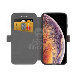 Kryty na mobil | Knižkové puzdro Book Pocket sivé – iPhone Xs Max | Kryty na mobil