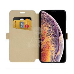 Kryty na mobil | Knižkové puzdro Book Pocket zlaté – iPhone Xs Max | Kryty na mobil