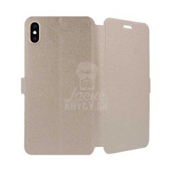 Kryty na mobil | Knižkové puzdro Book Pocket zlaté – iPhone Xs Max | Kryty na mobil