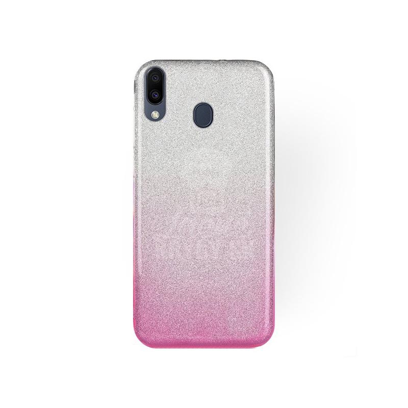 Ligotavý Kryt Forcell Shining transparentno-ružový – Samsung Galaxy M20 | Kryty na mobil Kryty na mobil | Ligotavý Kryt Forcell Shining transparentno-ružový – Samsung Galaxy M20 | Kryty na mobil