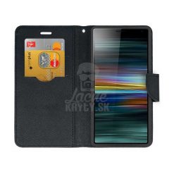 Kryty na mobil | Peňaženkové puzdro Fancy Book čierne – Sony Xperia 10 | Kryty na mobil