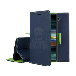 Kryty na mobil | Peňaženkové puzdro Fancy Book modro-limetkové – Sony Xperia 10 | Kryty na mobil