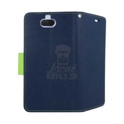 Kryty na mobil | Peňaženkové puzdro Fancy Book modro-limetkové – Sony Xperia 10 | Kryty na mobil
