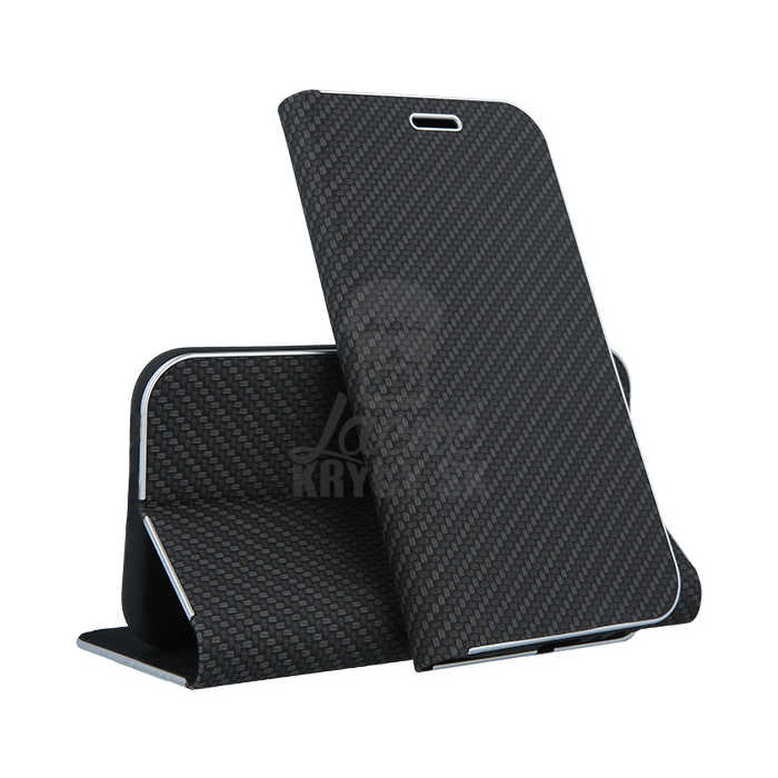 Knižkové puzdro Luna Carbon čierne – iPhone Xs Max | Kryty na mobil Kryty na mobil | Knižkové puzdro Luna Carbon čierne – iPhone Xs Max | Kryty na mobil