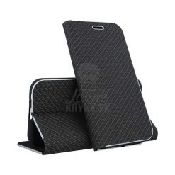 Kryty na mobil | Knižkové puzdro Luna Carbon čierne – Xiaomi Redmi 7 | Kryty na mobil