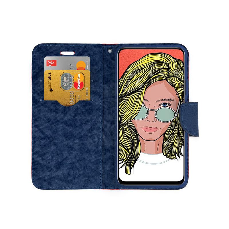 Peňaženkové puzdro Fancy Book červeno-modré – Huawei P Smart Z / Honor 9X | Kryty na mobil Kryty na mobil | Peňaženkové puzdro Fancy Book červeno-modré – Huawei P Smart Z / Honor 9X | Kryty na mobil