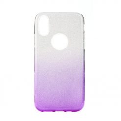 Kryty na mobil | Ligotavý Kryt Forcell Shining transparentno-fialový – iPhone 11 Pro Max | Kryty na mobil