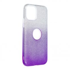 Kryty na mobil | Ligotavý Kryt Forcell Shining transparentno-fialový – iPhone 11 Pro | Kryty na mobil