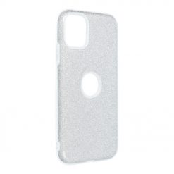 Ligotavý Kryt Forcell Shining strieborný – iPhone 11
