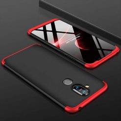 Kryty na mobil | Puzdro 360 Protection červeno-čierne – Nokia 8.1 | Kryty na mobil