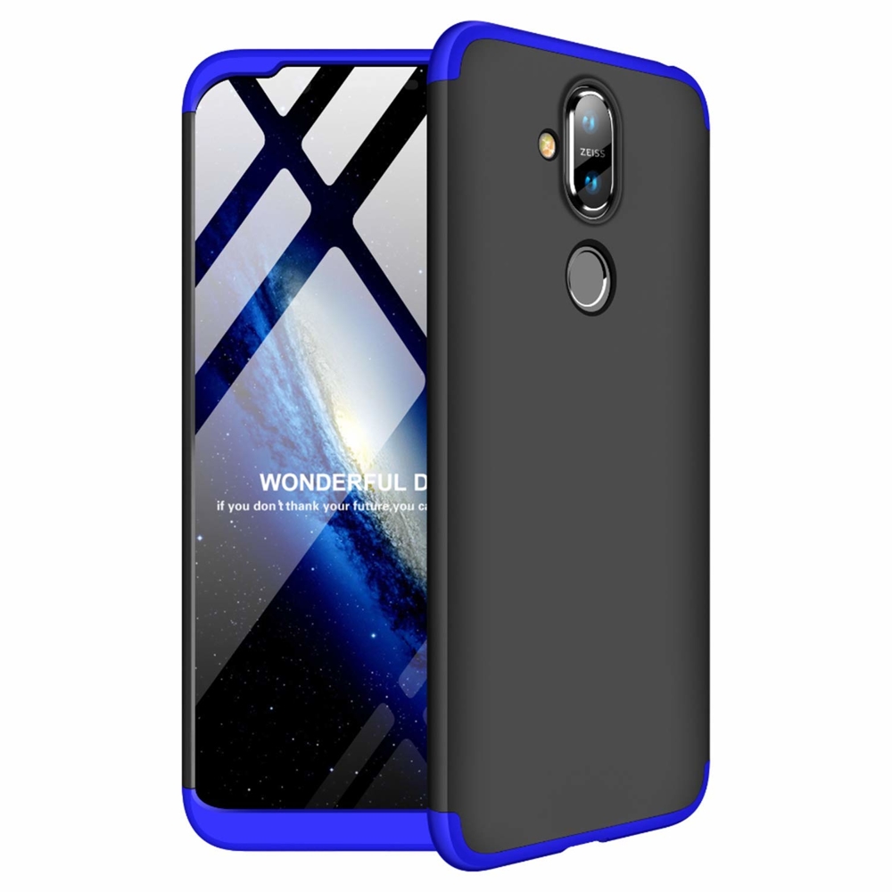 Puzdro 360 Protection modro-čierne – Nokia 8.1 | Kryty na mobil Kryty na mobil | Puzdro 360 Protection modro-čierne – Nokia 8.1 | Kryty na mobil