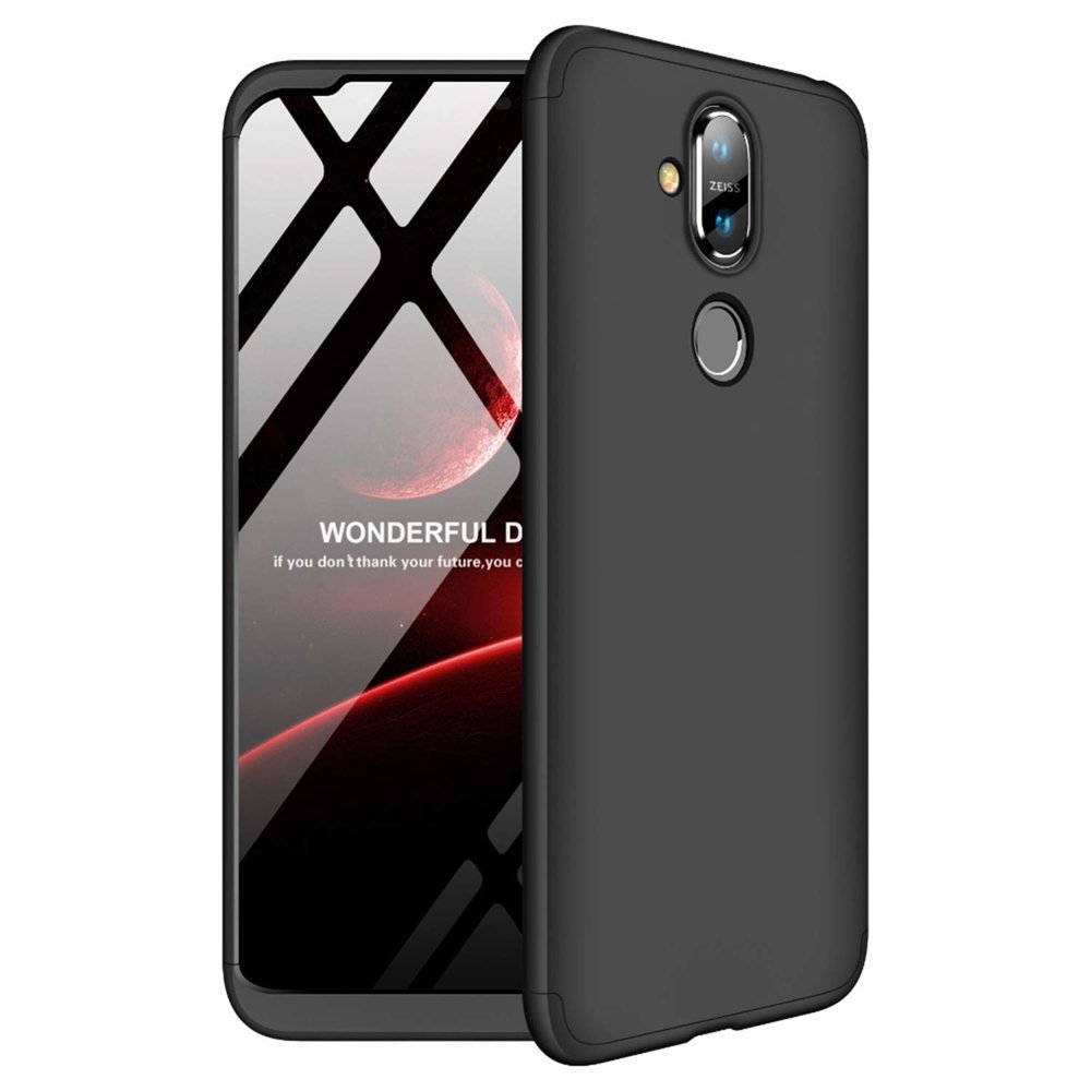 Puzdro 360 Protection čierne – Nokia 8.1 | Kryty na mobil Kryty na mobil | Puzdro 360 Protection čierne – Nokia 8.1 | Kryty na mobil