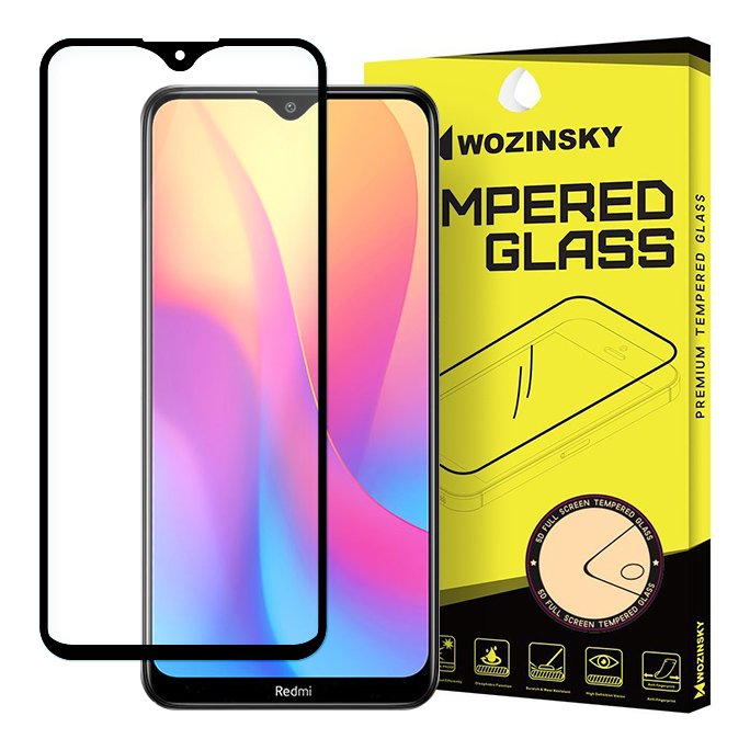 Tvrdené sklo celopovrchové 9H Wozinsky čierne – Xiaomi Redmi 8A | Kryty na mobil Kryty na mobil | Tvrdené sklo celopovrchové 9H Wozinsky čierne – Xiaomi Redmi 8A | Kryty na mobil