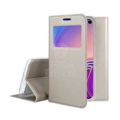 Kryty na mobil | Knižkové puzdro Smart Look zlaté – Samsung Galaxy S10 | Kryty na mobil
