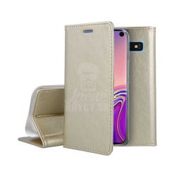 Kryty na mobil | Knižkové puzdro Magnet Book zlaté – Samsung Galaxy S10 | Kryty na mobil