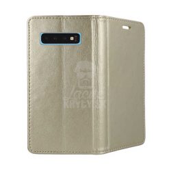Kryty na mobil | Knižkové puzdro Magnet Book zlaté – Samsung Galaxy S10 | Kryty na mobil