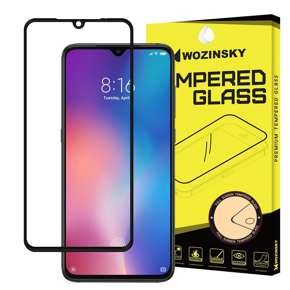 Tvrdené sklo celopovrchové 9H Wozinsky čierne – Xiaomi Mi A3 | Kryty na mobil Kryty na mobil | Tvrdené sklo celopovrchové 9H Wozinsky čierne – Xiaomi Mi A3 | Kryty na mobil