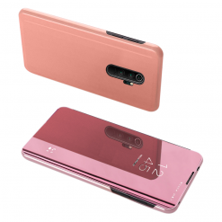 Kryty na mobil | Priehľadný kryt Clear View Case ružový – Xiaomi Redmi Note 8 Pro | Kryty na mobil